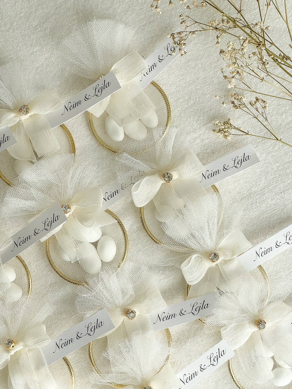 Personalisierte Hochzeit Mandel Gastgeschenke