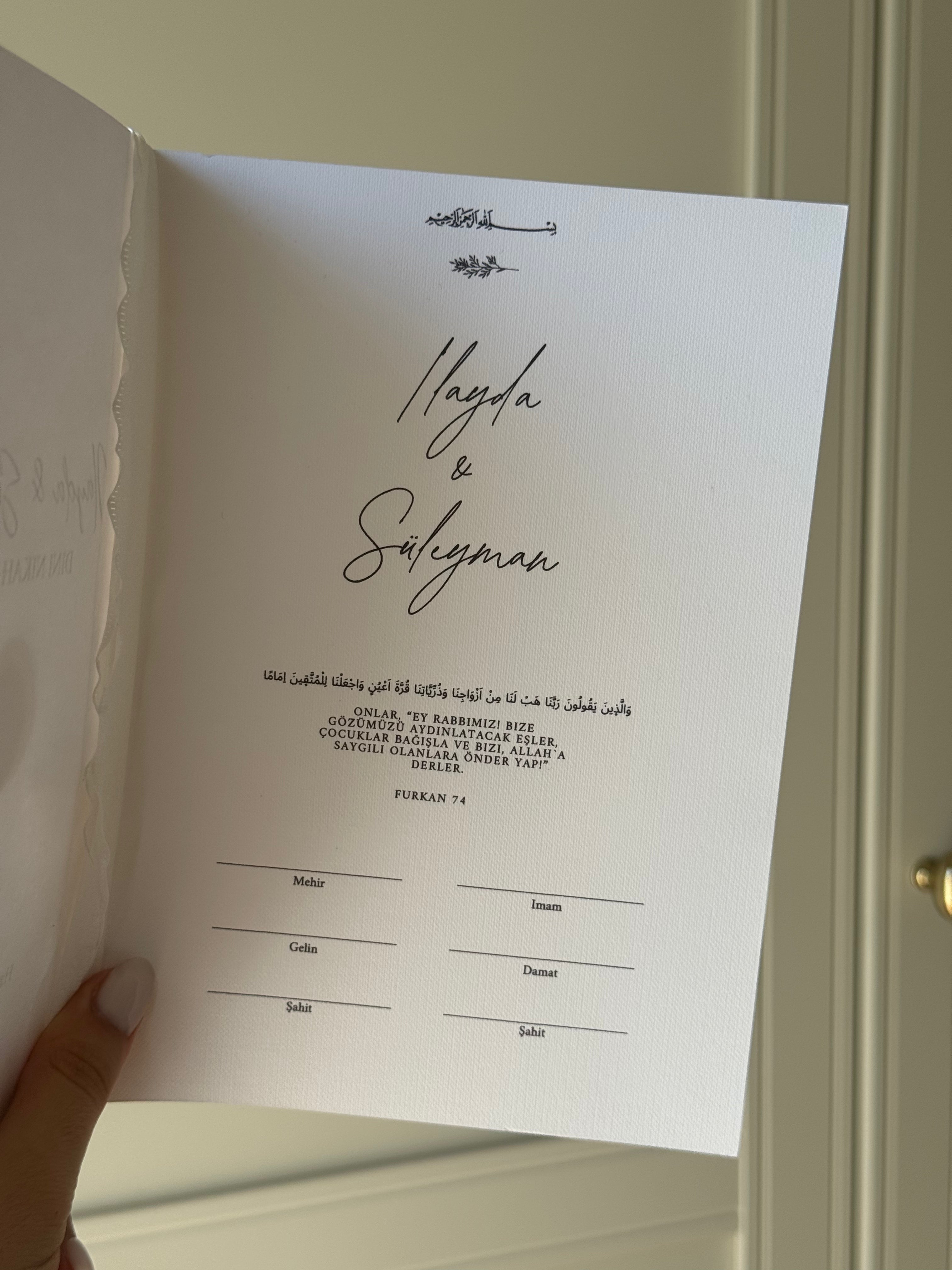 Islamische Nikah | Dini Nikah Belgesi